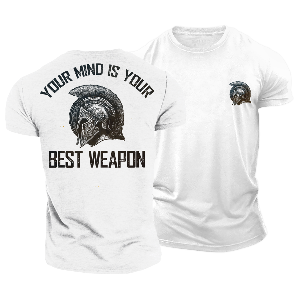 Mind over Battle Spartan Cotton T-Shirt