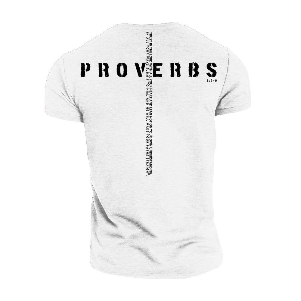 Proverbs 3:5-6 Cotton T-Shirt