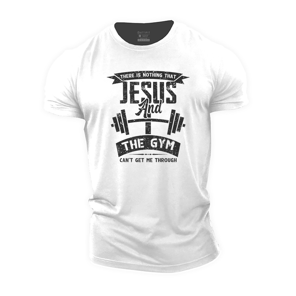 Jesus and The Gym Cotton T-Shirt