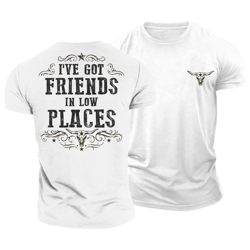 Western Outlaw Friends Cotton T-Shirt