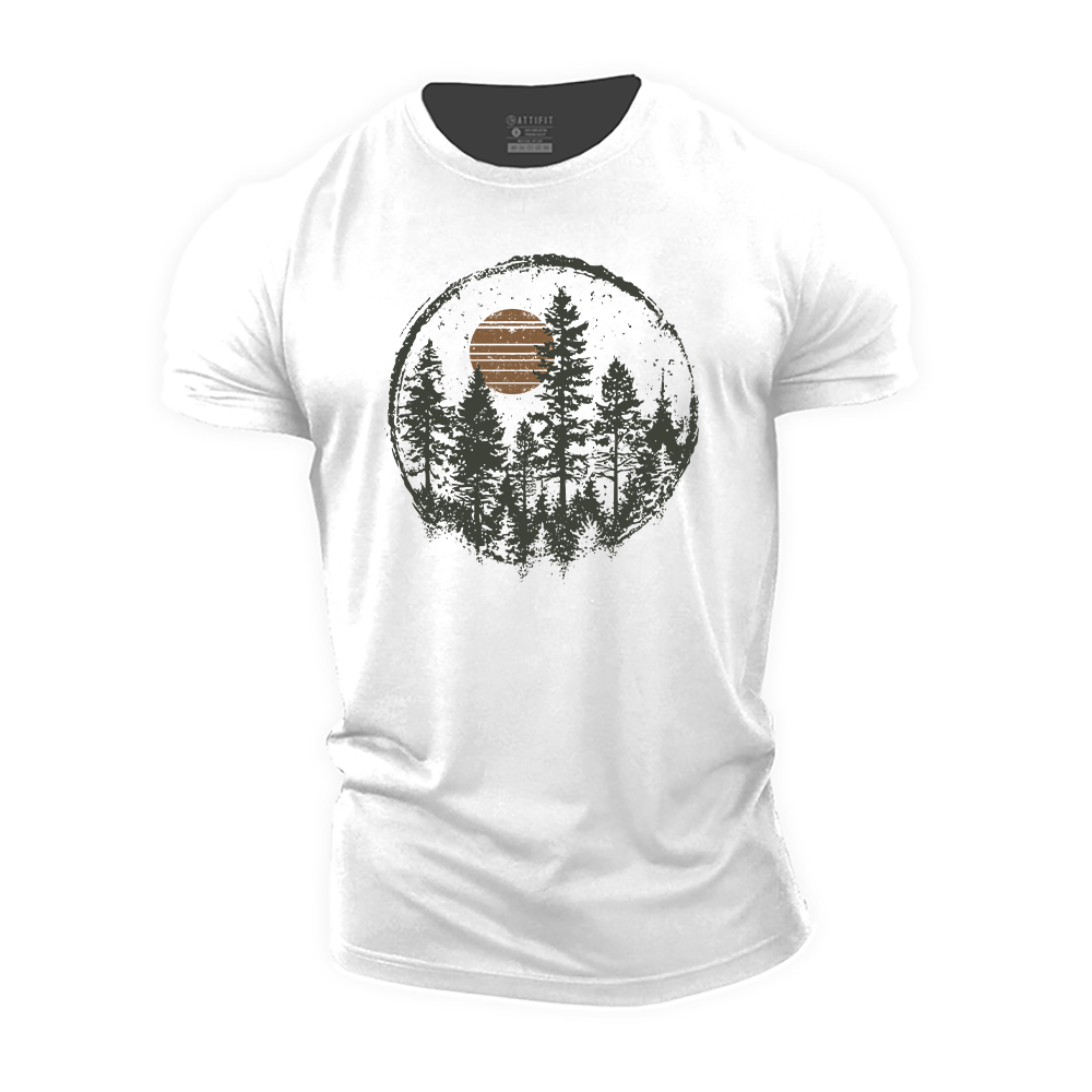 Forest Silhouette Cotton T-Shirt