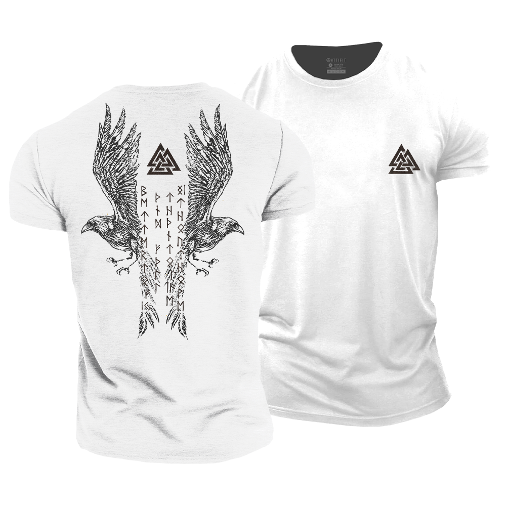 Viking Raven Cotton T-Shirt