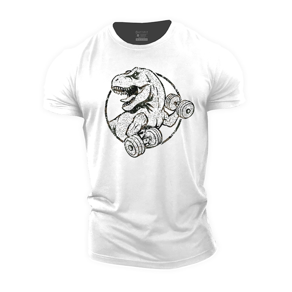 Dinosaur Fitness Cotton T-Shirt