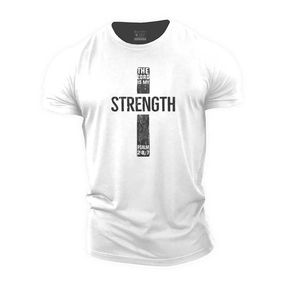The Lord Is My Strength Cotton T-Shirt