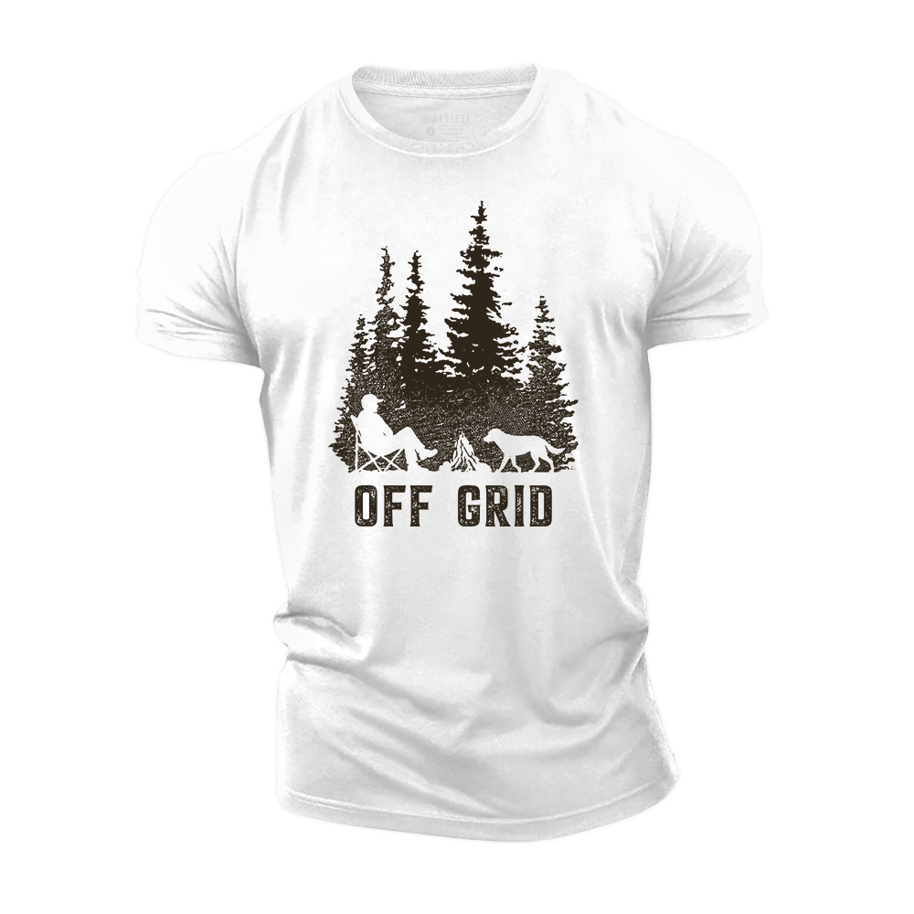 Campfire Solitude Cotton T-Shirt