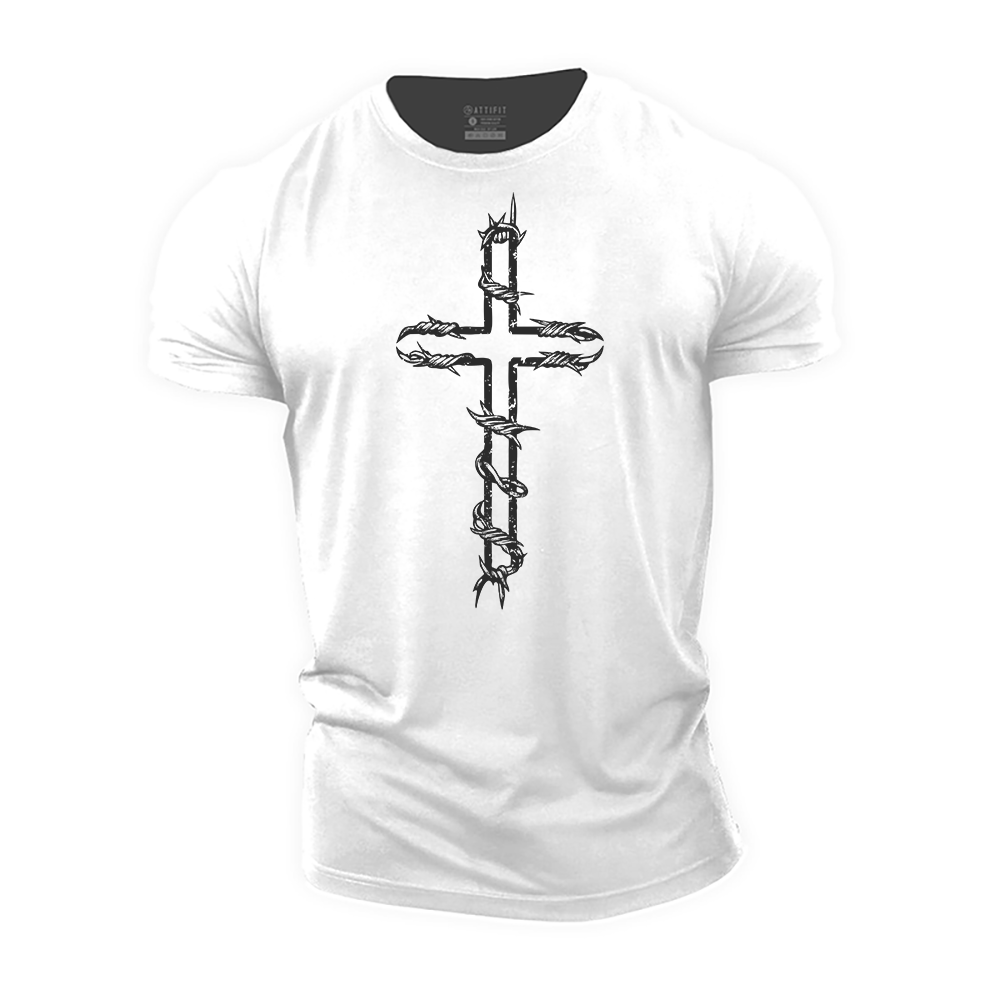 Cross of Thorns Cotton T-Shirt