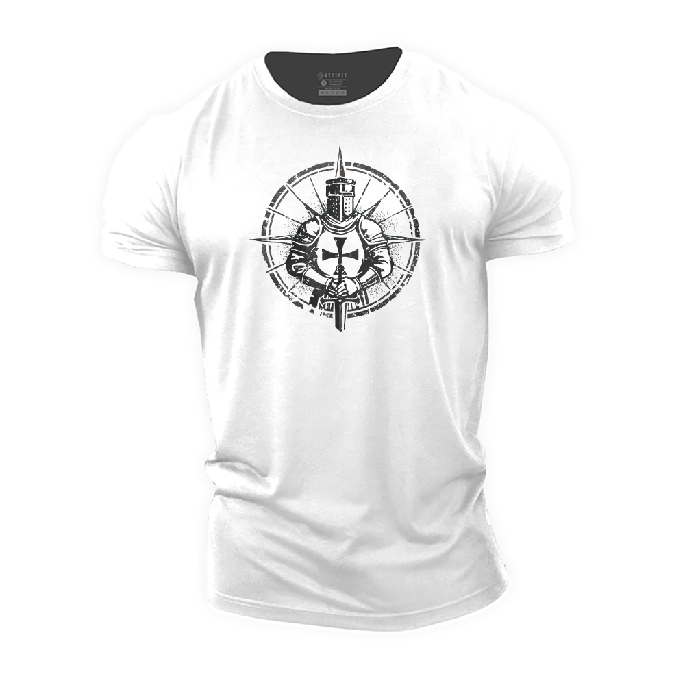 Crusader Knight Cotton T-Shirt