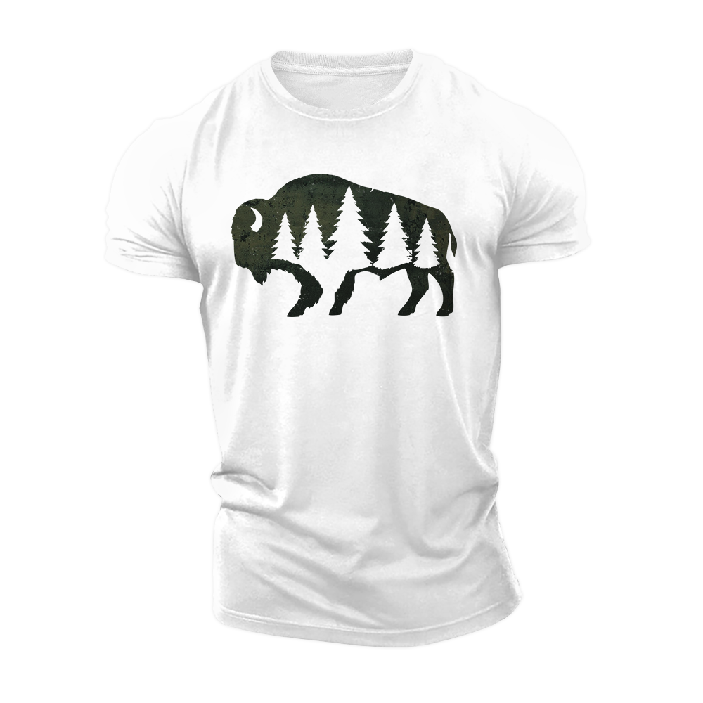 Forest Bison Cotton T-Shirt