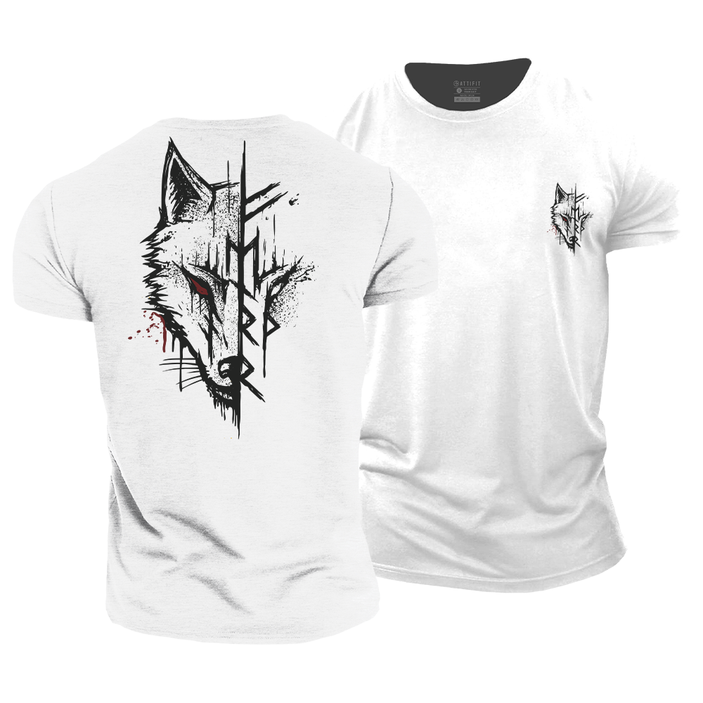 Viking Wolf Cotton T-Shirt