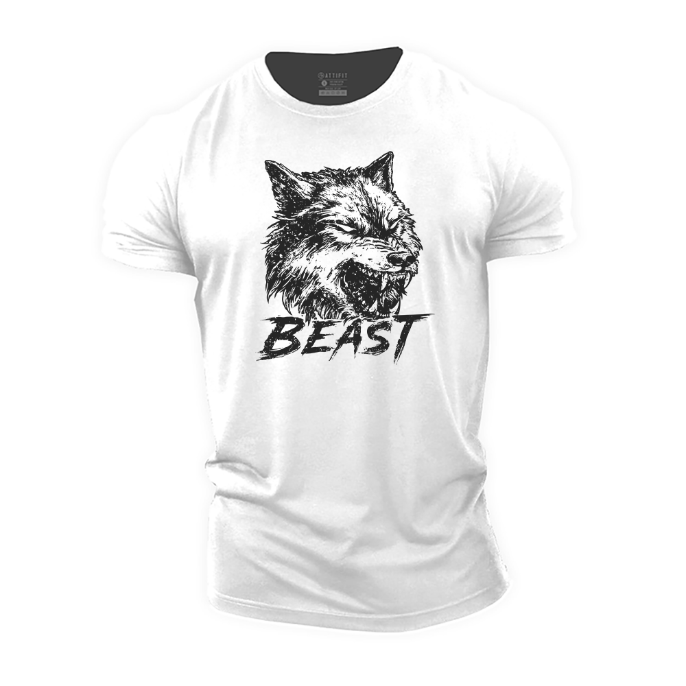 Beast Wolf Cotton T-Shirt