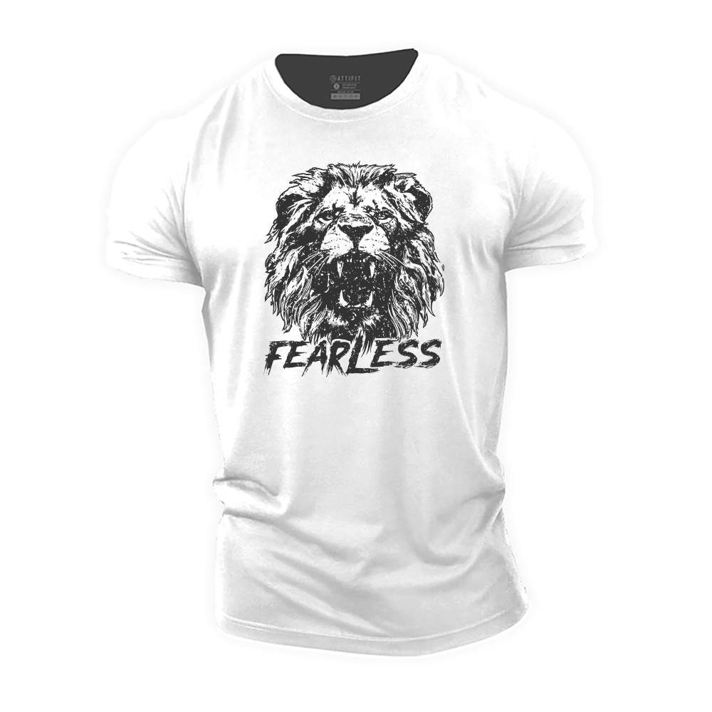 Fearless Lion Cotton T-Shirt