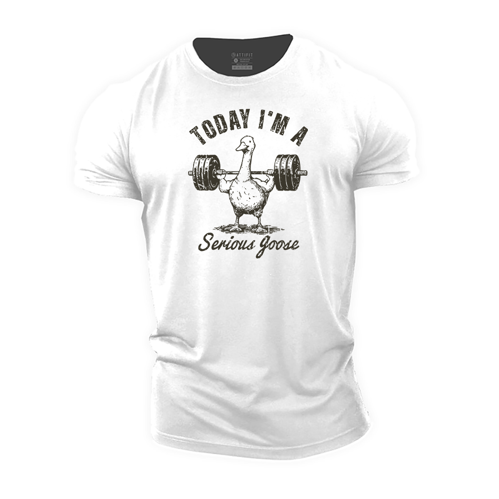 Today I'm a Serious Goose Cotton T-Shirt