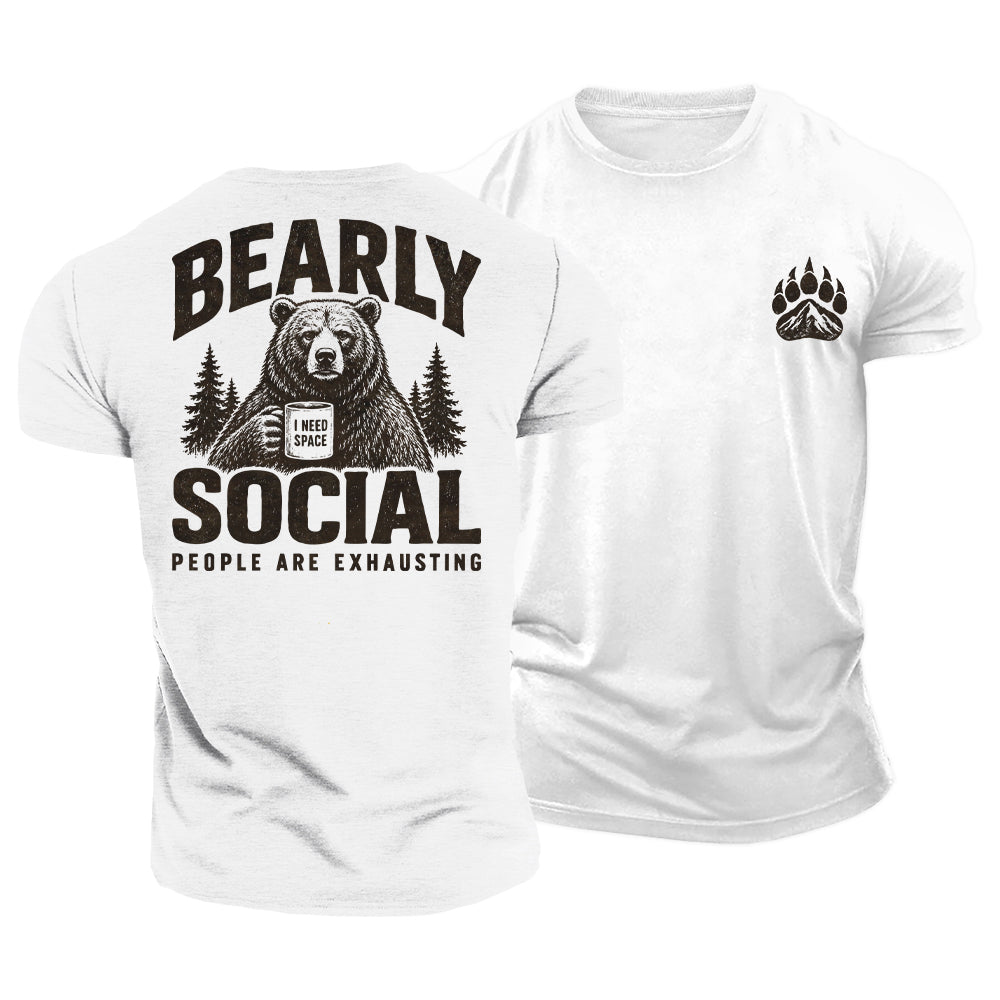 Introverted Bear Cotton T-Shirt