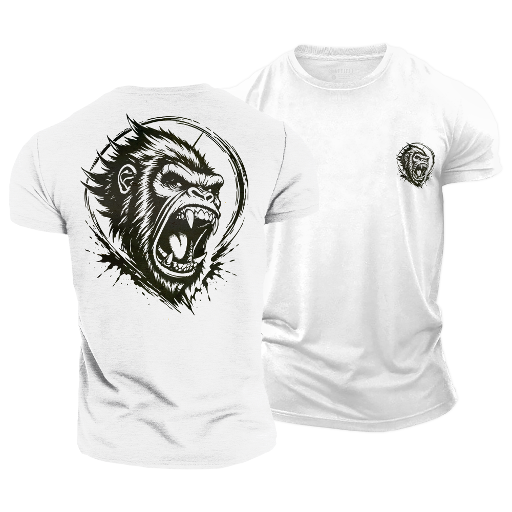 Roaring Gorilla Cotton T-Shirt