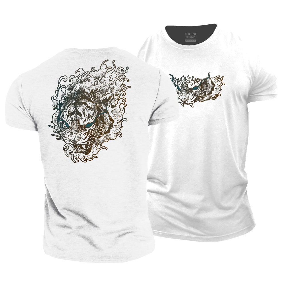 Tiger Ukiyo-E Cotton T-Shirt