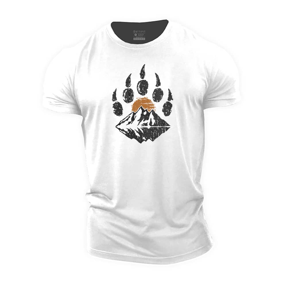 Mountain Bear Paw Cotton T-Shirt