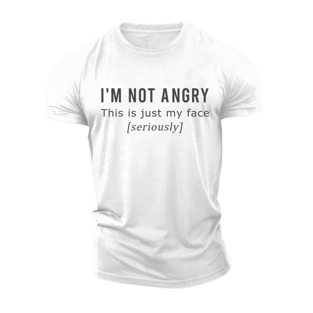 Seriously Face Cotton T-Shirt