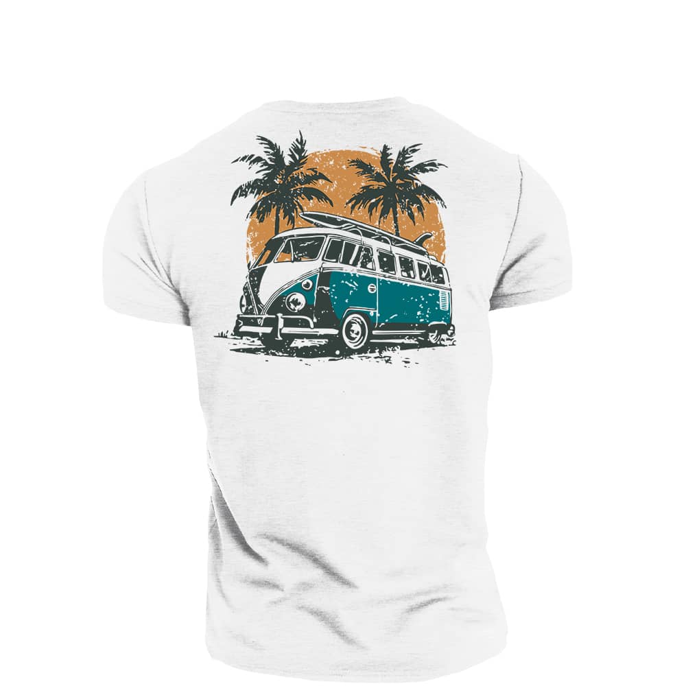 Bus Vacation Cotton T-Shirt