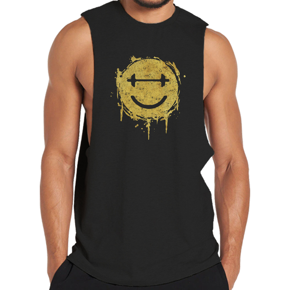 Dumbbell Smiley Tank Top