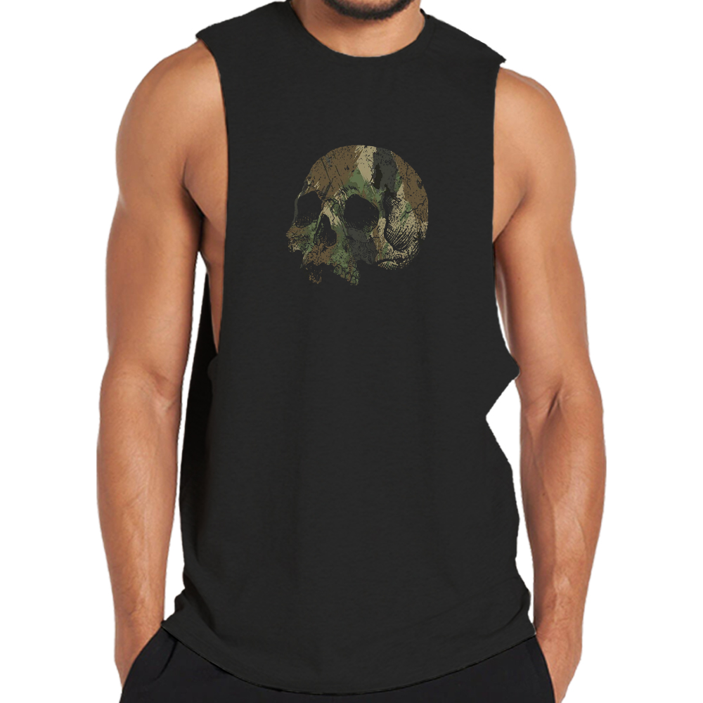 Camouflage Skull Tank Top