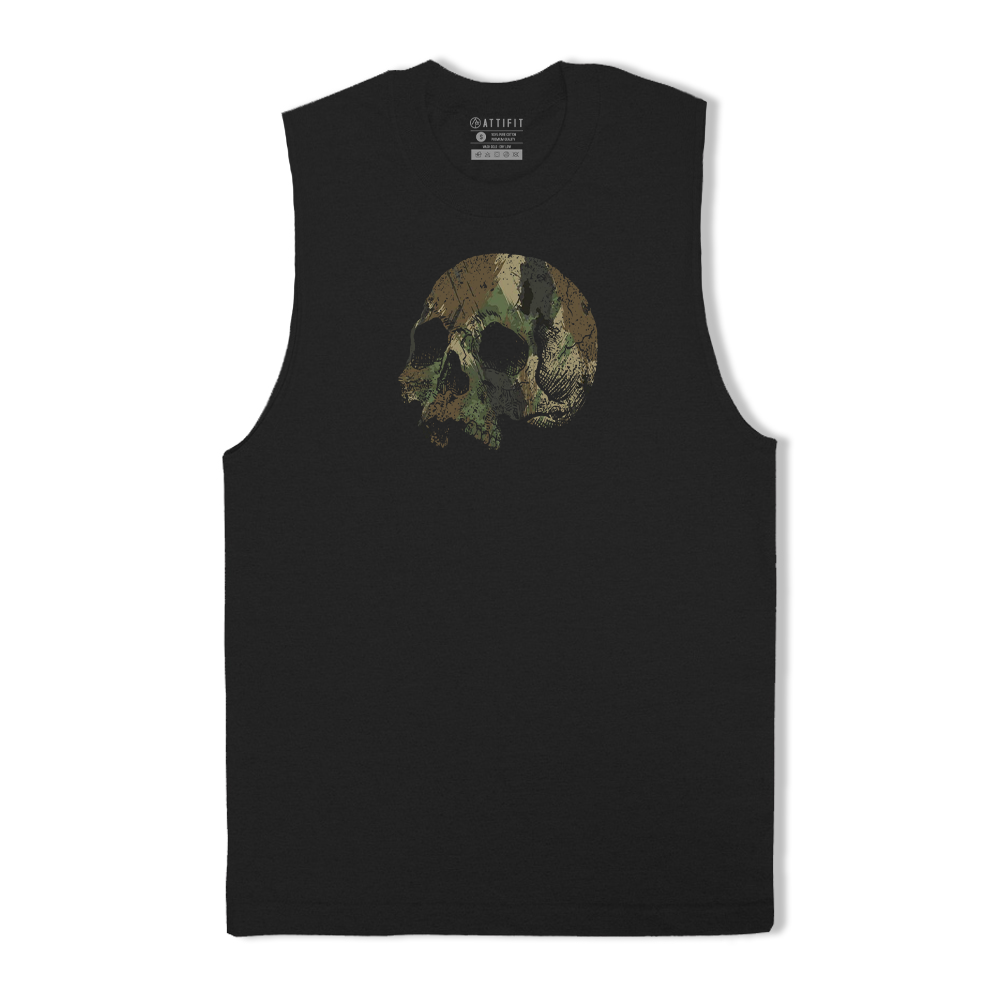 Camouflage Skull Tank Top