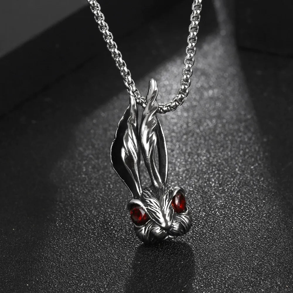 Red-Eyed Rabbit Necklace