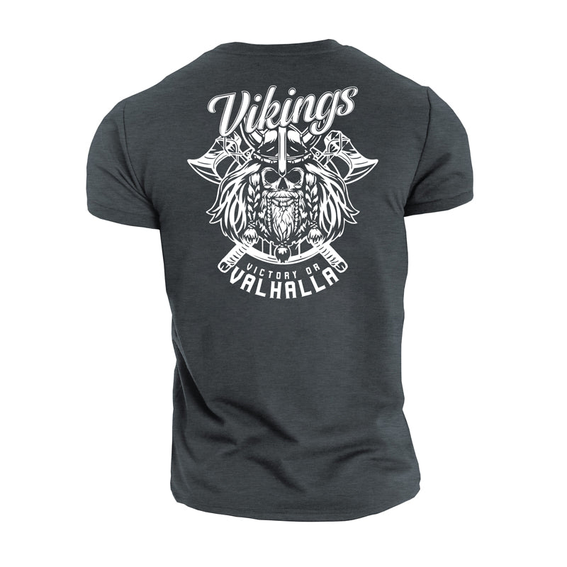 Cotton Vikings Graphic T-shirts
