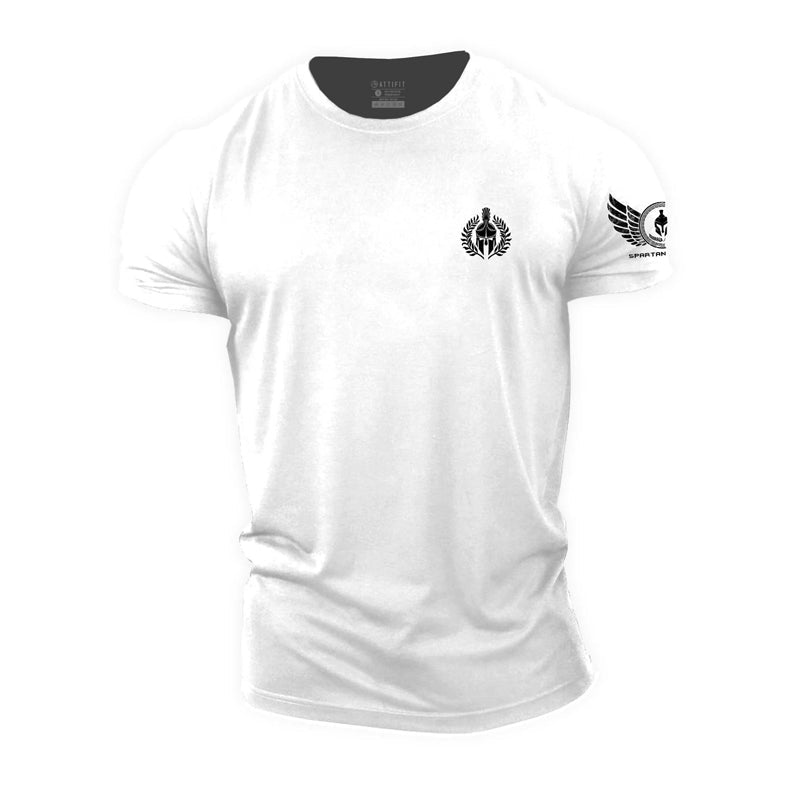 Spartan With Olive Branch Cotton T-Shirt