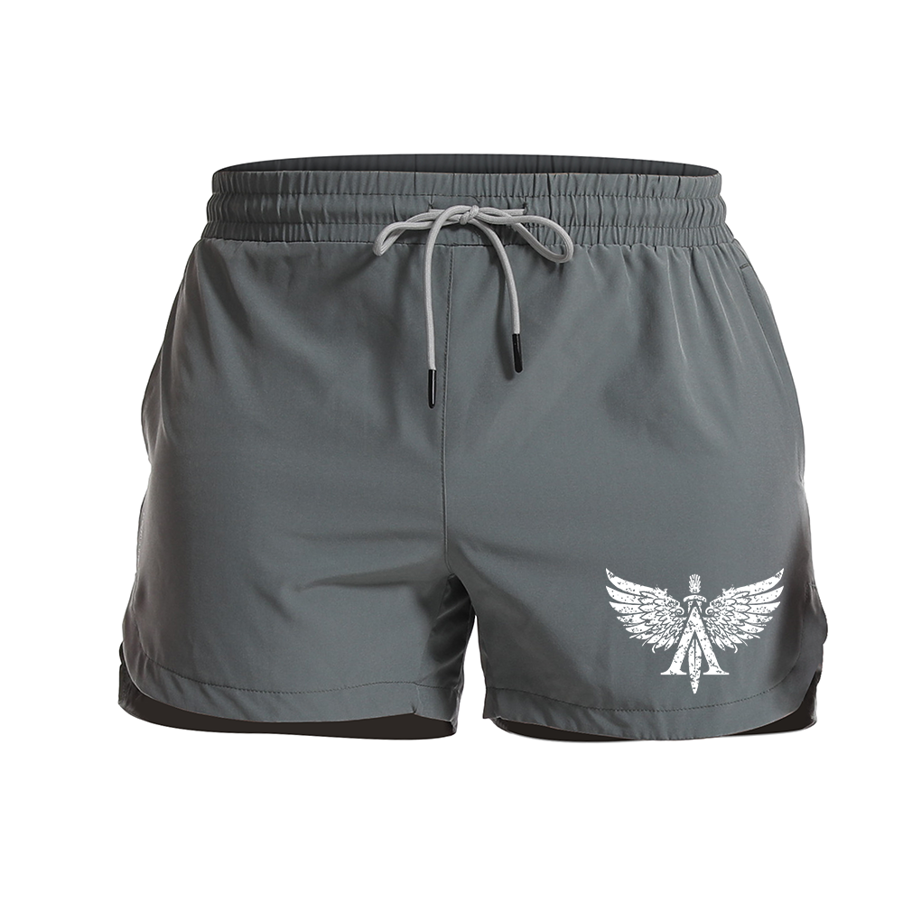 Men's Quick Dry Spartan Flying Sword Graphic Shorts