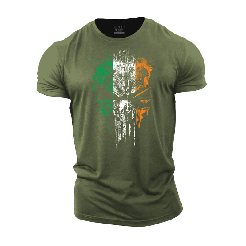 Skull St.Patrick's Day Cotton T-Shirt