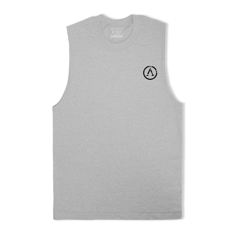 Herren-Tanktop mit Kreismuster aus Baumwolle
