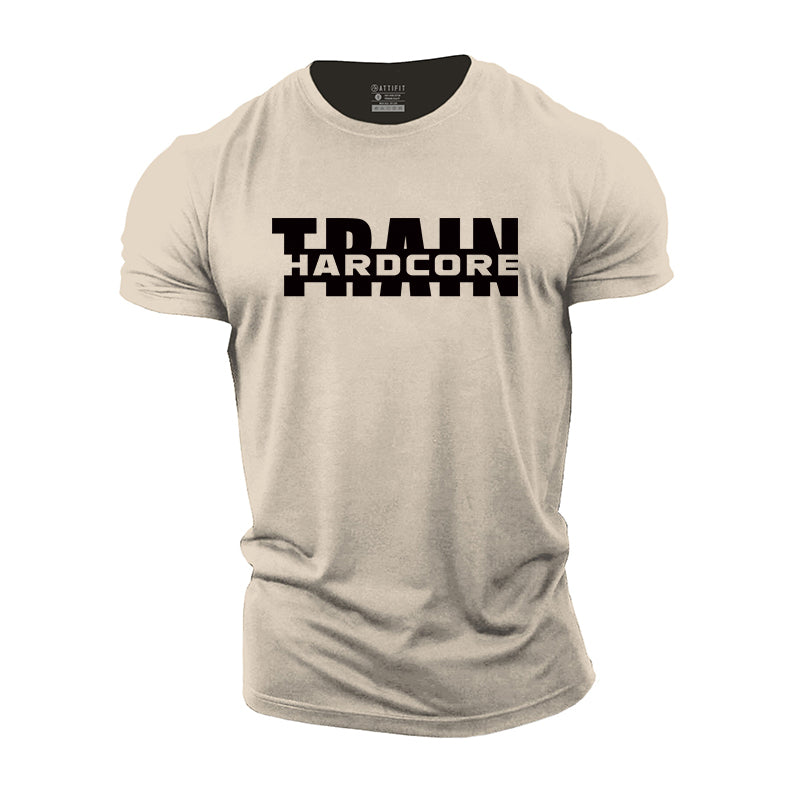 Cotton Train Hardcore Graphic Men's T-shirts