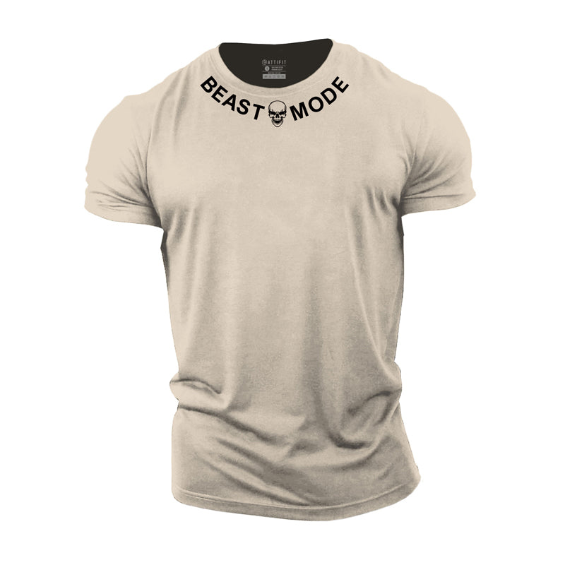 Cotton Beast Mode Men's Fitness T-shirts