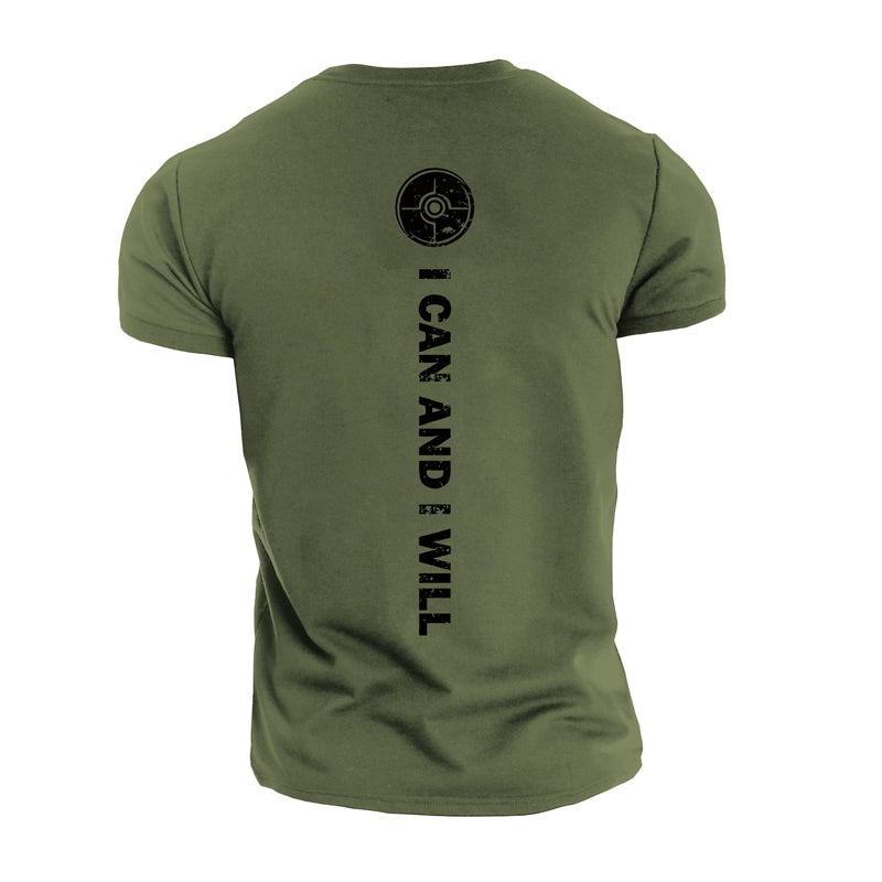 Cotton I Can Graphic Men's T-shirts