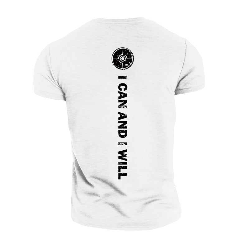 Cotton I Can Graphic Men's T-shirts