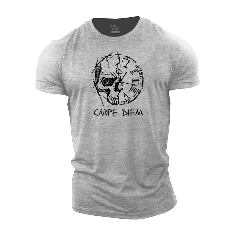 Skull Carpe Diem Cotton T-Shirt