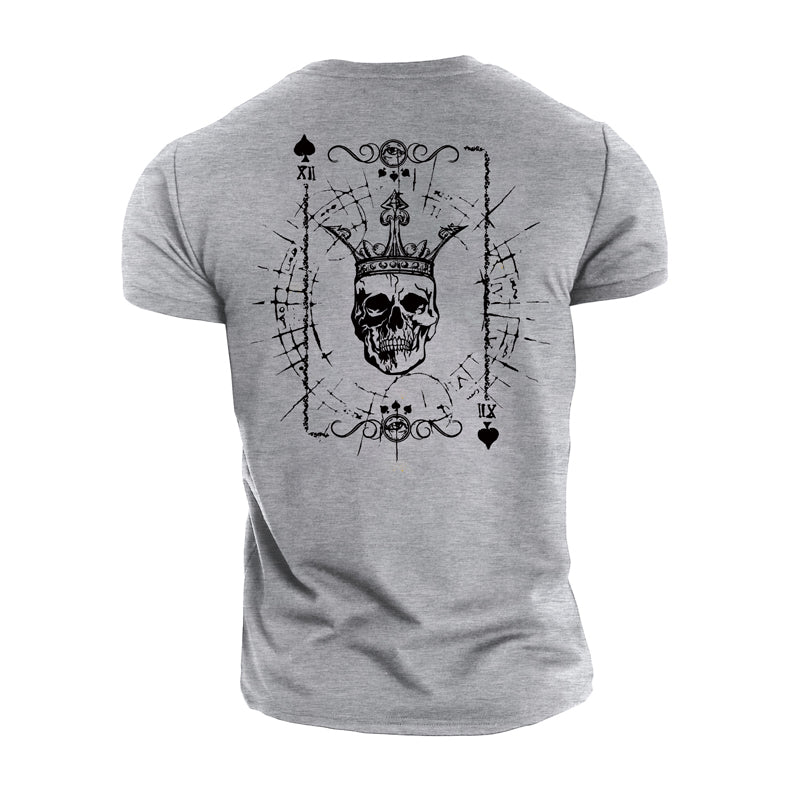 Cotton The Twelve Of Hearts Graphic Men's T-shirts