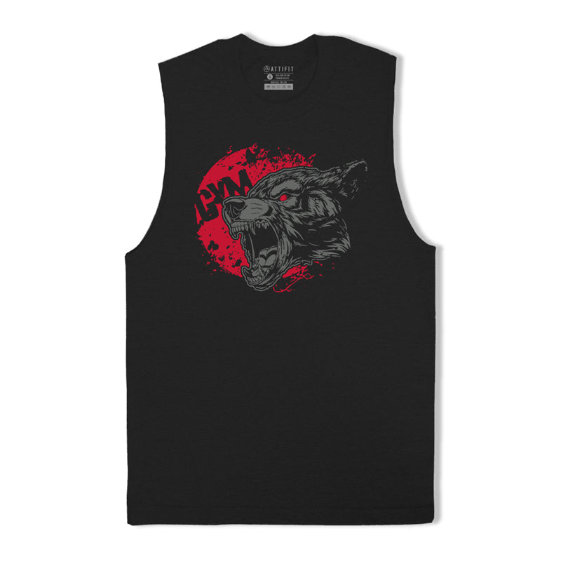 Herren-Tanktop aus Baumwolle mit GYM-Grafik