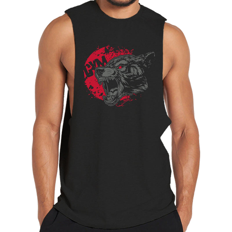 Herren-Tanktop aus Baumwolle mit GYM-Grafik
