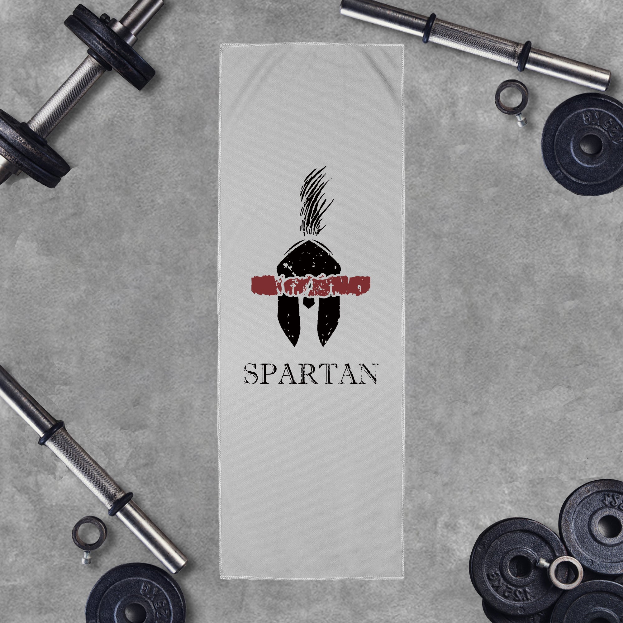 Spartan Helmet Graphic Workout Cooling Towel