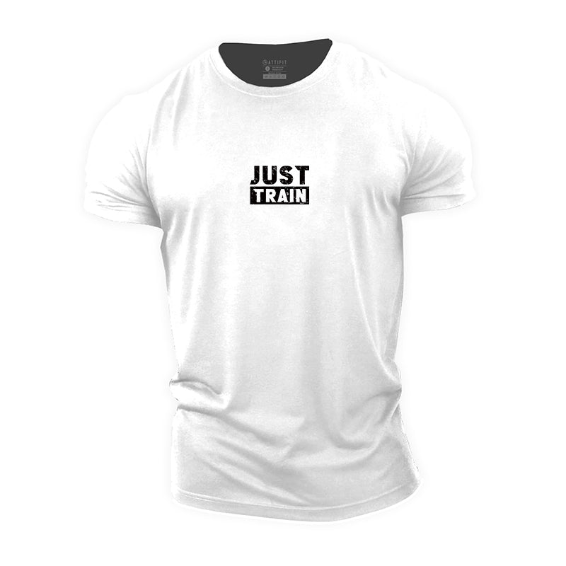 Just Train Graphic Men's Fitness T-shirts