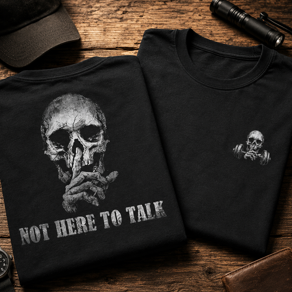Not Here to Talk Cotton T-Shirt
