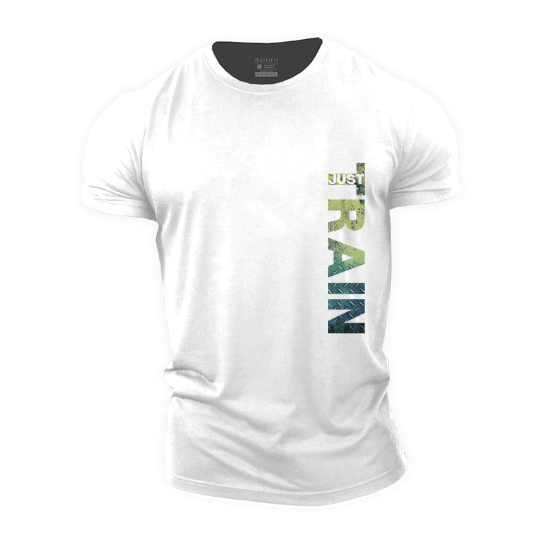 Cotton Just Train Graphic Men's T-shirts