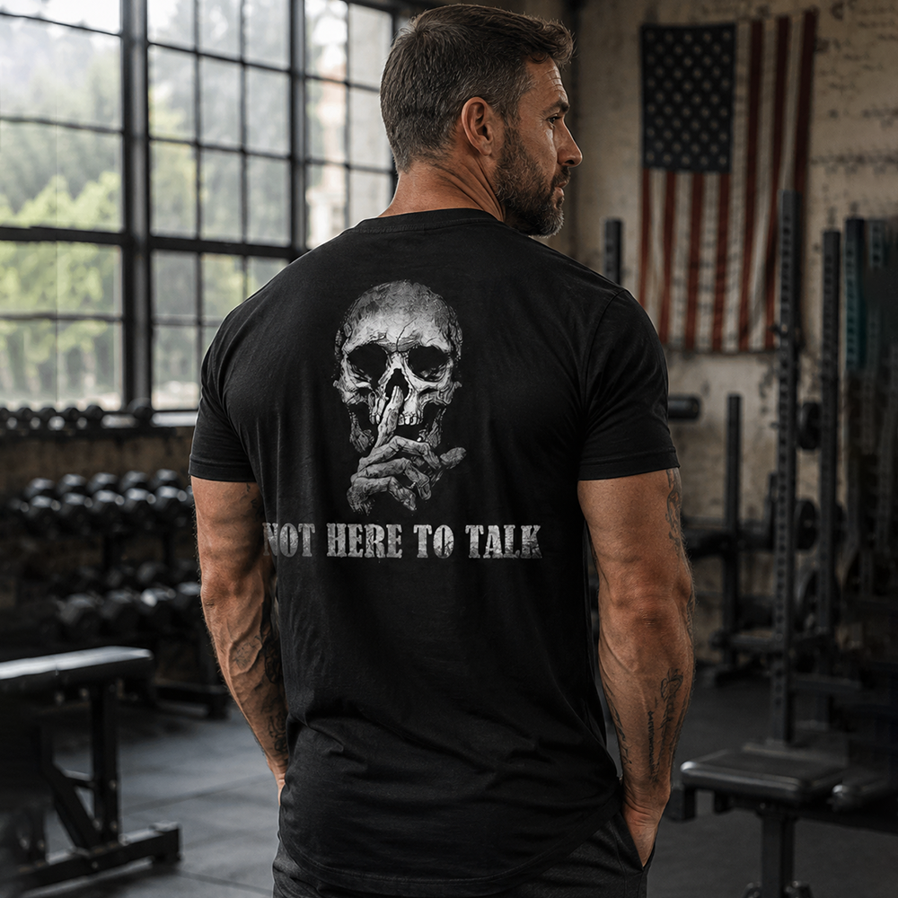 Not Here to Talk Cotton T-Shirt