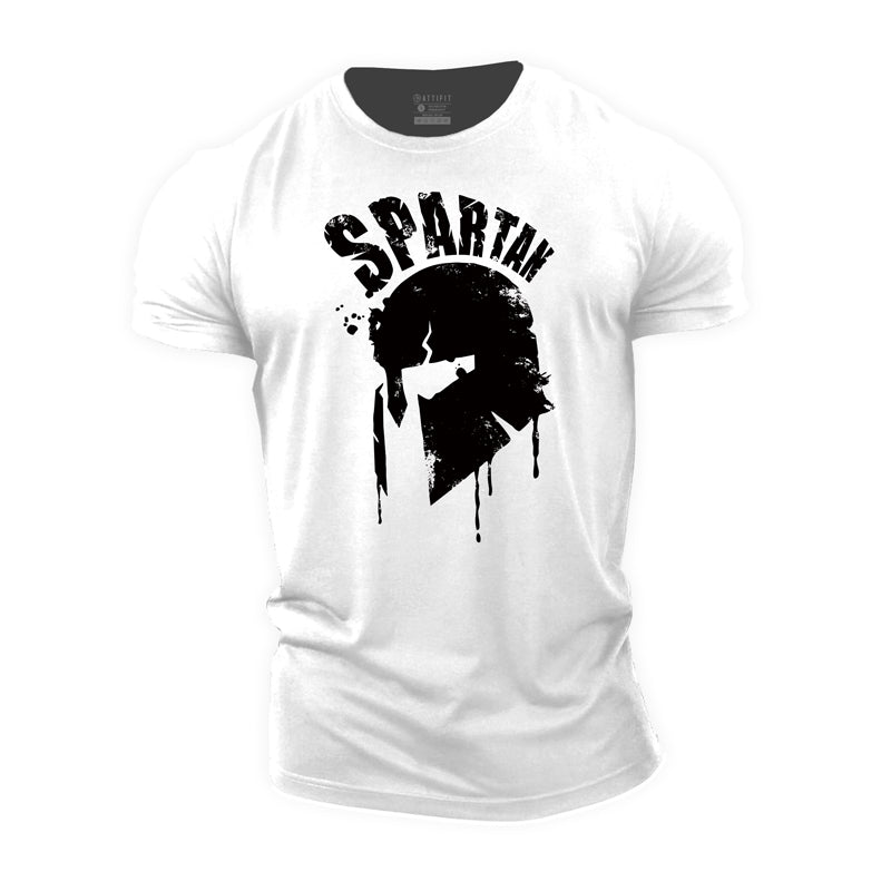 Spartan Helmet Cotton Men's T-Shirts