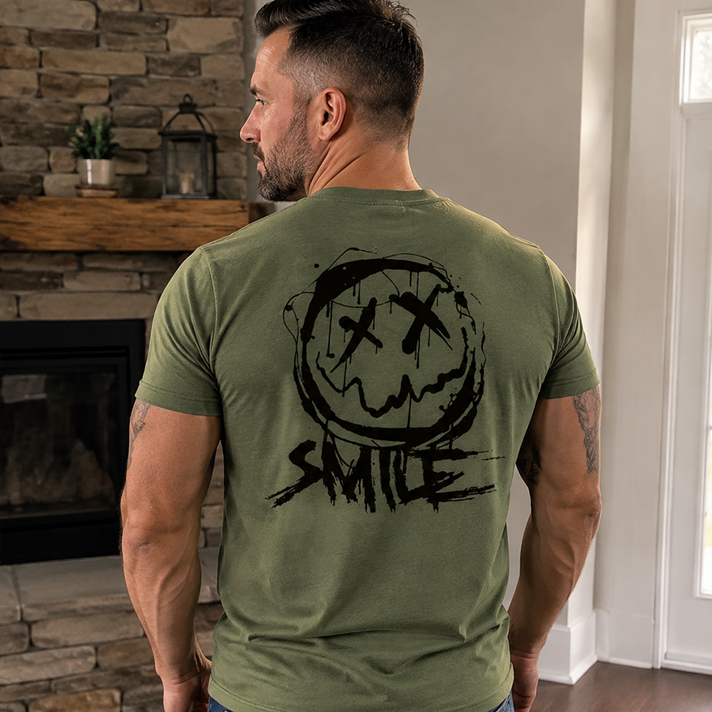 Happy Face Cotton T-Shirt