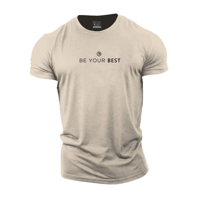 Be Your Best Print Men's Fitness T-shirts
