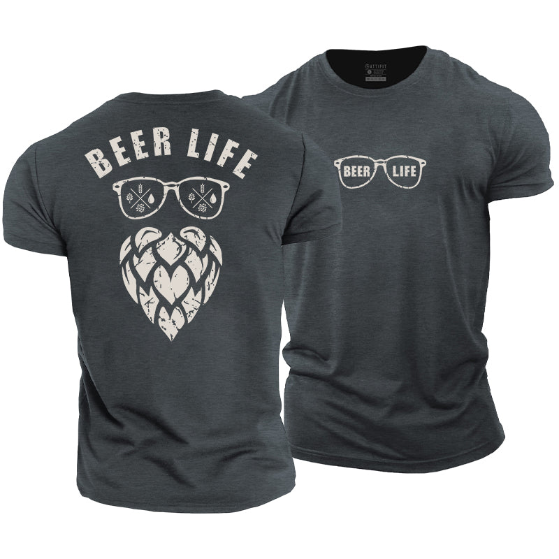 Beer Life Graphic Men's T-Shirts