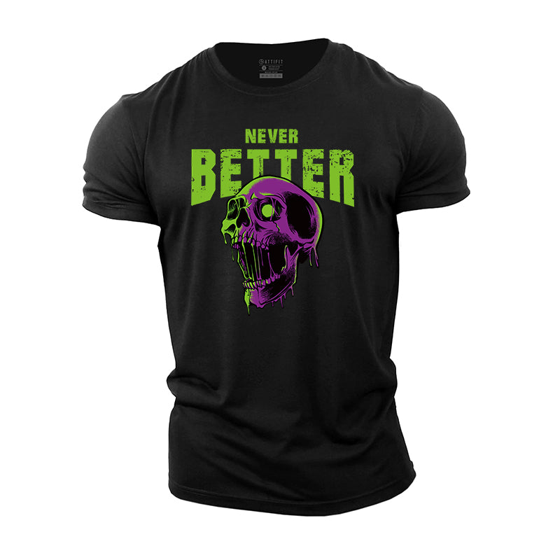 Cotton Never Better Graphic Herren-T-Shirts
