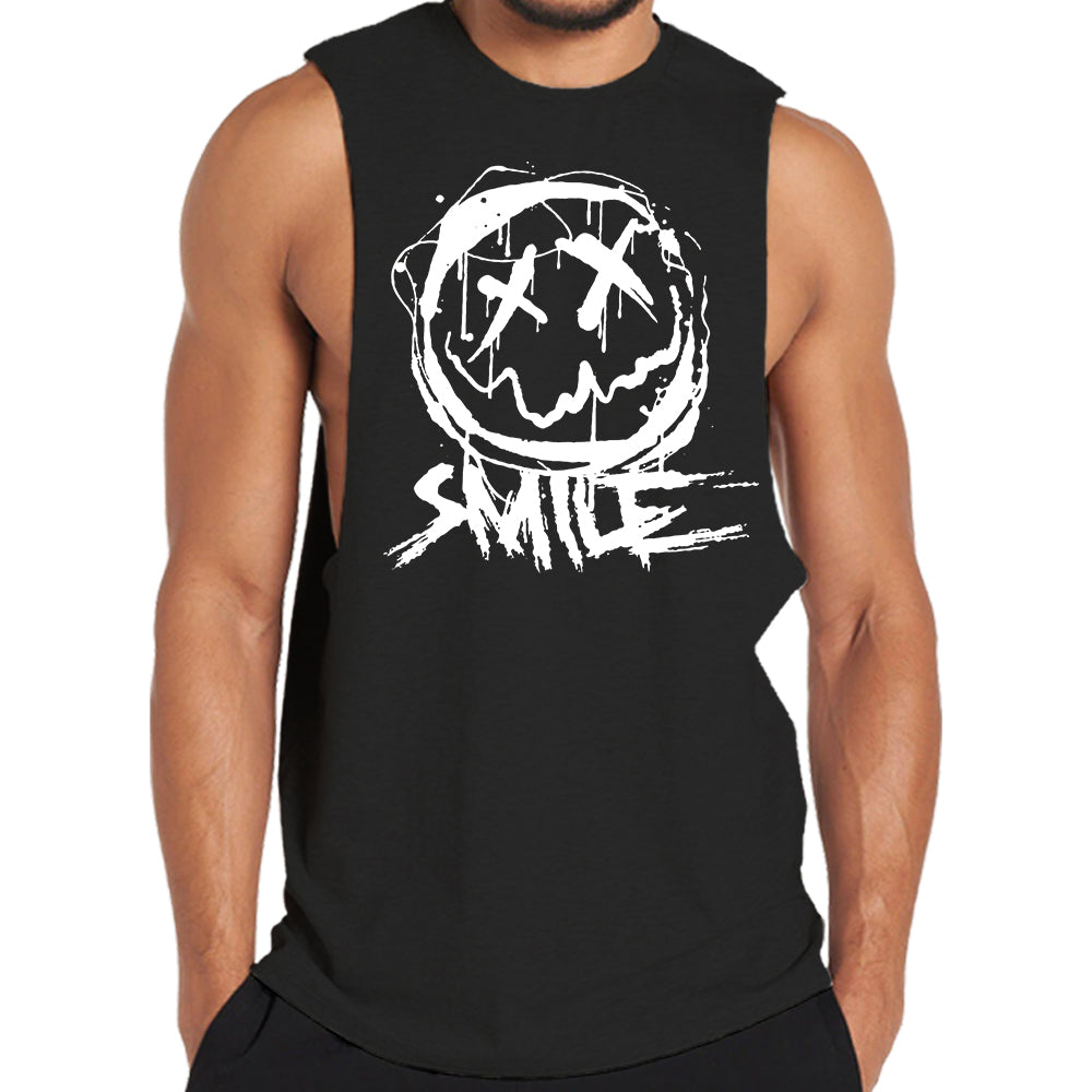 Happy Face Graphic Tank Top